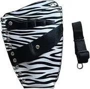 SHERCHPRY Scissor Holder Hair Salon Waist Pouch Professional Barber Leather Tool Bag with Multiple Pockets Durable Shear Storage Holder for Hairdressing Convenience