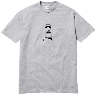 摩艾 鬍子 Moai 短袖T恤 5色 原創 插畫 圖T 復活節島 石像 文青 現貨