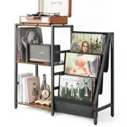 Bikoney Record Player Stand Turntable Stand with 3-Tier Vinyl Record Storage ...