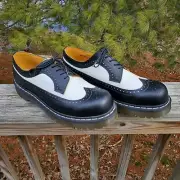 Dr. Martens Men's 3989 BEX Rogue Chunky Black & White Smooth Leather US 13