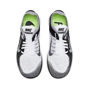 NIKE 耐吉207女運動鞋WMNS NIKE FREE 4.0 FLYKNIT 編織 慢跑 黑白 631050100