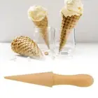 Wooden Ice Cream Cone Maker Pizzelle Roller Baking Tool Waffle Pastry Cone for