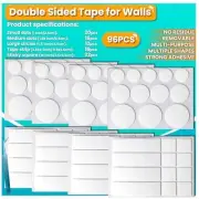Double Sided Tape for Walls, Picture Hanging Strips Removable Mounting Dots