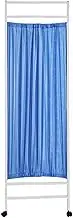 Hanging Room Divider, Hanging Room Divider Folding Room Screen Divider,Mobile Iron Frame Privacy Screen Room Divider,Foldable Office Temporary Fence with Rotating Wheel