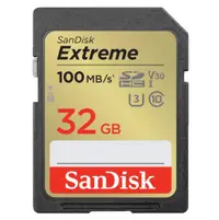 在飛比找PChome24h購物優惠-SanDisk 32GB SDHC Extreme UHS-