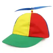 Cotton Child's Multi-Color Propeller Helicopter Unstructured Baseball Cap