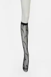 Knee High Moon Fishnet Socks