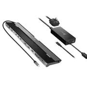 j5create notebook dock/port replicator Wired USB 3.2 Gen 1 (3.1 Gen 1) Type-C Black, Silver - JCD543P