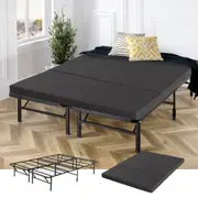 Zinus Bed Frame & Mattress Double Size - Trifold Mattress & Folding Smart Bed Base - Bundle