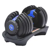 PowerTrain 24kg Blue Adjustable Dumbbell