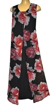 TS TAKING SHAPE plus size S - M / 18 Up And Down Dress lined floaty NWT rrp$190!