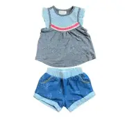 Miki Miette Girls Antigua Top and Shorts Set 12M