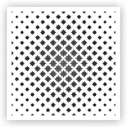 Pattern #13 Stencil - Choose a Size - Laser-Cut Reusable Plastic