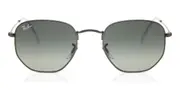 Ray-Ban RB3548N Hexagonal Metal Flat Lenses 004/71 Men's Sunglasses Grey Size 48