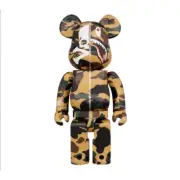 Medicom Toy MASTERMIND VS BAPE(R) BE@RBRICK 1000% (YELLOW) Bearbrick New