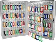 Barska CB12488 160 Position Key Lock Box with Key Lock, Grey