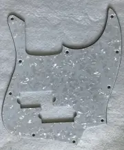 For Top Jazz Bass With PB Pickup Hole Guitar Pickguard,4 Ply White Pearl