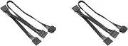 Binxind 2X 5Pin to 3 Port SATA Peripheral Power Supply Cable for Modular PSU