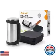 Aieve Tumbler Knife Sharpener, Rolling Knife Sharpener Tool Kit with Diamond