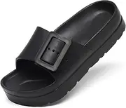 [TIKVAW] Women's Platform & Wedge Sandals with Arch Support for Woman Slides Comfort Lightweight Outdoor Slippers Ultra Cushion