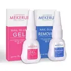 New Upgrade Super Strong Nail Glue Gel and Quickly Nail Glue Remover Kit Press o