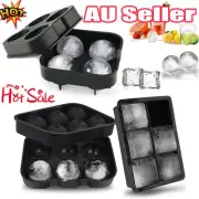 Ice Cube Tray BallM1akerTRould Mold Sphere Whiskey Lid Bar Silicone DIY Funnel M