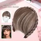 Headband Synthetic Bangs Hair Extensions Fringe Clip On Natural As Real Women AU