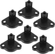 GAROZATION 6pcs Portable Tent Base Bracket Lightweight Rv Awning Bottom Foot Support for Camping Easy Assembly Replacement Parts for Tent Stability Black Plastic Accessories