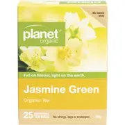 Planet Organic Jasmine Green Herbal Tea Bags 25 Pack
