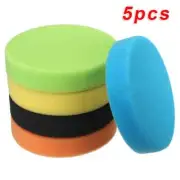 5Pcs Car Polishing Pad 5inch 125mm Flat Sponge Buffing Disc Care Buffing Wheel