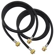 PROPANE TORCH EXTENSION HOSE Distribution Tree T Y Connector 2 Pack 12ft LONGADS