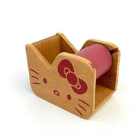 在飛比找樂天市場購物網優惠-小禮堂 Hello Kitty 迷你木質膠台 膠帶切台 木膠