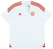 BAYERN MUNICH 2022/23 (XL,M) ADIDAS TRAINING GERMANY WHITE SOCCER FOOTBALL SHIRT