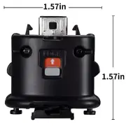 1/2x Motion Plus Sensor Adapter Attachment Nintendo Wii /Wii U Controller Black