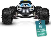 1:10 Scale 4X4 Off-Road RC Truck - Hobby Grade Brushed Motor RC Car with 2 Batte