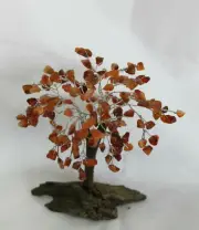 Crystal Gemstone Tree of Life 160 Carnelian stones