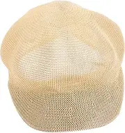[BESTYASH] Versatile Straw Visor Cap Octagonal Sun Hat for Women Stylish Easy to Carry for Travel Khaki