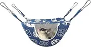 Ferret Hammock for Cage - Warm Chinchilla Hammock for Cage,Hammock, Small Pet Hammock with 4 Hardware Hooks for Chinchilla Parrot Sugar Glider Ferrets Hamster