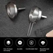 1Pc Funnel Stainless Steel Filling Hip Flask Beer Liquid Oil Tools Small Mo-GY