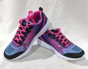 Skechers Girl's Go Run 600 Bright Sprints Black/Multi Sneakers - Size 5 NWB