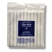Sealed MCG Textiles Cotton Fabric 12x12” Tear Away Waste Canvas 8.5 Ct
