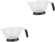 VICASKY Hair Dye Mixing Bowl with Handle Durable Salon Bowl for Easy Application Lightweight Portable Hair Color Mixing Tool for Professional and Personal Use