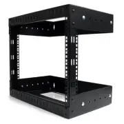 StarTech 8U Open Frame Wall Mount Equipment Rack - Adjustable Depth - 8U Wall