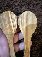 Olive wood Spoon blank sustainably harvested birch carving whittling 2pcs