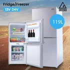 GECKO 119L Upright Portable Fridge / Freezer Camper Caravan Camping 12V/24V