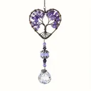 Crystal Heart Tree of Life Suncatcher NEW 0138
