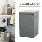 100L Laundry Basket with Lids Laundry Hamper Clothes Washing Storage Basket Bins
