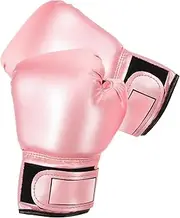 Veemoon 1 Pair Pink Kids Boxing Gloves, Beginner Boxing Training Gloves Girls Kickboxing Training Equipment - Sponge Endomor Phprotection - Boy Girl Sparring Kickboxing Thai Mitts (3-10years)