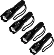 Military Grade 5 Mode High Lumens Tactical Led Waterproof Flashlight (4-Pack) 4