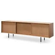 Bolton 2.2m Wooden TV Unit - Natural